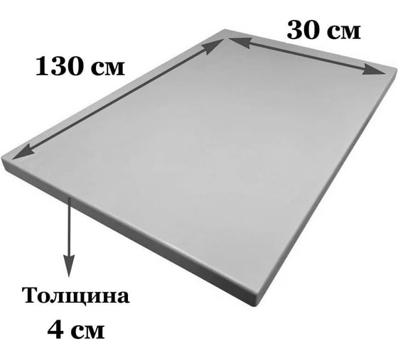 Столешница деревянная для стола Solarius 130x30x4 см, цвет голубой Stsosna13030gol