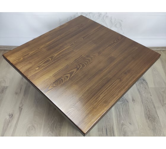 Столешница деревянная для стола Solarius 40x40x4 см, цвет темного дуба Stsosna4040dub