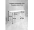Стол компьютерный Solarius Loft, 130x60 см, с полкой под столешницей, цвета венге с белым металлическим каркасом stol-polka-ven-13060-white 6