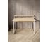 Стол компьютерный Solarius Loft, 130x60 см, с подставкой под монитор и полкой под столешницей, без шлифовки и покраски с белым металлическим каркасом stol-podstavka-polka-net-13060-white 3