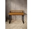 Стол компьютерный Solarius Loft, 90x60 см, с подставкой под монитор и полкой под столешницей, цвета ольхи с черным металлическим каркасом stol-podstavka-polka-olha-9060-black 3