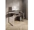 Стол компьютерный Solarius Loft, 140x60 см, с подставкой под монитор и полкой под столешницей, цвета венге с белым металлическим каркасом stol-podstavka-polka-ven-14060-white 5