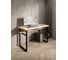 Стол компьютерный Solarius Loft, 90x60 см, с полкой под столешницей, без шлифовки и покраски с черным металлическим каркасом stol-polka-net-9060-black 1