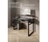 Стол компьютерный Solarius Loft, 140x60 см, с подставкой под монитор и полкой под столешницей, цвета черного оникса с черным металлическим каркасом stol-podstavka-polka-onix-14060-black 6