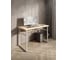 Стол компьютерный Solarius Loft, 130x60 см, с полкой под столешницей, без шлифовки и покраски с белым металлическим каркасом stol-polka-net-13060-white 5