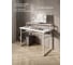 Стол компьютерный Solarius Loft, 130x60 см, с подставкой под монитор и полкой под столешницей, белого цвета с белым металлическим каркасом stol-podstavka-polka-bel-13060-white 2