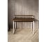 Стол компьютерный Solarius Loft, 140x60 см, с подставкой под монитор и полкой под столешницей, цвета темного дуба с белым металлическим каркасом stol-podstavka-polka-temd-14060-white 3
