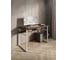 Стол компьютерный Solarius Loft, 90x60 см, с полкой под столешницей, цвета темного дуба с белым металлическим каркасом stol-polka-temd-9060-white 5