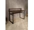 Стол компьютерный Solarius Loft, 90x60 см, с подставкой под монитор и полкой под столешницей, цвета темного дуба с черным металлическим каркасом stol-podstavka-polka-temd-9060-black 4