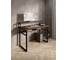 Стол компьютерный Solarius Loft, 90x60 см, с подставкой под монитор и полкой под столешницей, цвета темного дуба с черным металлическим каркасом stol-podstavka-polka-temd-9060-black 5