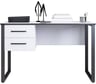 Компьютерный стол с 2 вертикальными ящиками Альянс мебель 1200x600x750 Белый/Черный 12841