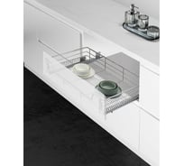 Выдвижная корзина-сушка Mebax 4 борта, напр. нижние, (хром. железо) модуль 450мм, 450х380х160 00-00003280