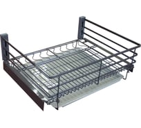 Выдвижная корзина-сушка с отсеками Mebax 3 борта, напр.нижние, поддон, (железо) модуль 700мм, 430_630_180 00-00003288