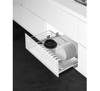 Выдвижная корзина-сушка с отсеками Mebax 4 борта, напр. нижние, (хром. железо) модуль 600мм, 450_530_190 00-00003284