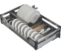 Выдвижная корзина-сушка с отсеками Mebax 4 борта, напр. нижние, (сталь) модуль 800мм, 425_764_148 00-00003276