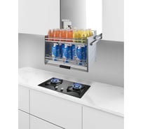 Выдвижная корзина Mebax для посуды 2-х уровн. мм, (сталь) модуль 800мм, 760х260х545 00-00003238