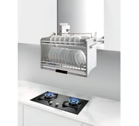 Выдвижная корзина для посуды Mebax 2-х уровн. мм, (хром. железо) + 2 поддона, модуль 700мм, 660х260х545 00-00003246