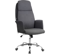 Офисное поворотное кресло KSG Kingstyle SHL-17 Harbor Fabric / PU Chrome (темно-серый) KS-001023