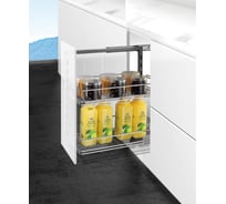 Бутылочница 2-х уровневая Mebax шар.направл. (хром. железо) модуль 150мм, 456х100х565, 00-00003302