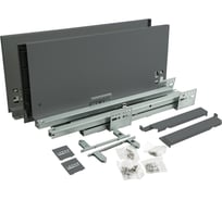 Комплект системы выдвижения Lemax PROF Lembox, H=199, L=400 мм, серый Lembox-199-400-GR-S