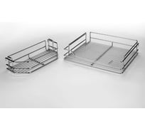 Выдвижная мини-колонна Mebax 2 корзины + 2 навесные, мм, (стальной пруток) модуль 450мм, 500х414х(600-750) 00-00003250