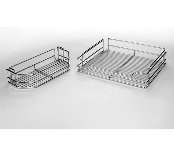 Выдвижная мини-колонна Mebax 2 корзины + 2 навесные, мм, (стальной пруток) модуль 450мм, 500х414х(600-750) 00-00003250