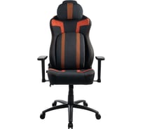 Кресло игровое Filum пластиковая крестовина, спинка/сиденье ткань джинсовая, гоночные колеса, поясничный подпор с регулировкой FL-CH-G-070