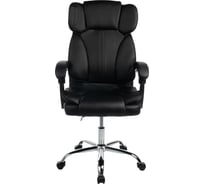 Кресло офисное Filum бизнес, крестовина из металла/хром, спинка/сиденье экокожа, газлифт 100мм, колеса пластик, подлокотники со вставкам FL-CH-OFB-010