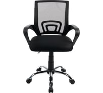 Кресло офисное Filum крестовина из металла/хром, газлифт 100мм, сетки+ткань, колеса пластик, регулировка высоты, черное FL-CH-OF-010