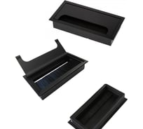 Пропуск кабеля прямоугольный REJS DOCKER, 80x160 мм, алюминий черный TF01.1728.07.061