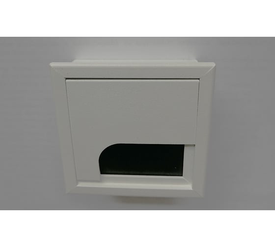 Пропуск кабеля REJS прямоугольный DOCKER, 80x80 mm алюминий белый TF01.1729.07.013 1