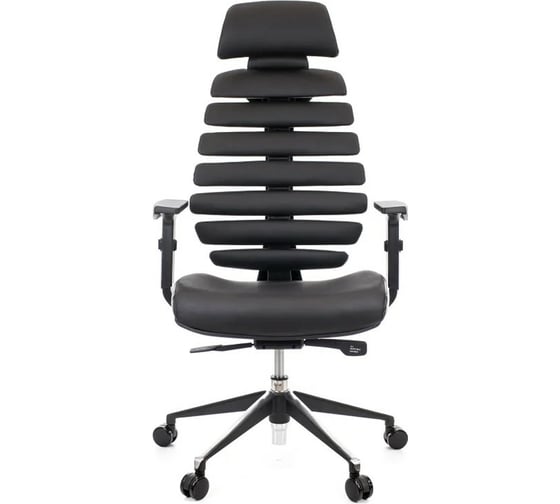 Кресло Everprof Ergo Black кожа черный EP-Ergo leather Black 1