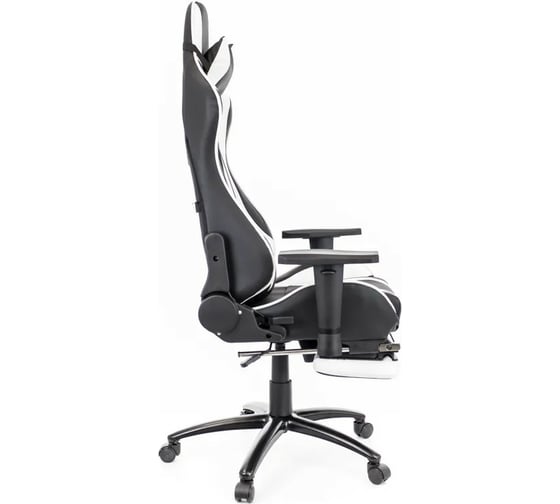 Кресло Everprof Lotus S1 экокожа черный/белый EP-lotus s1 eco black/white