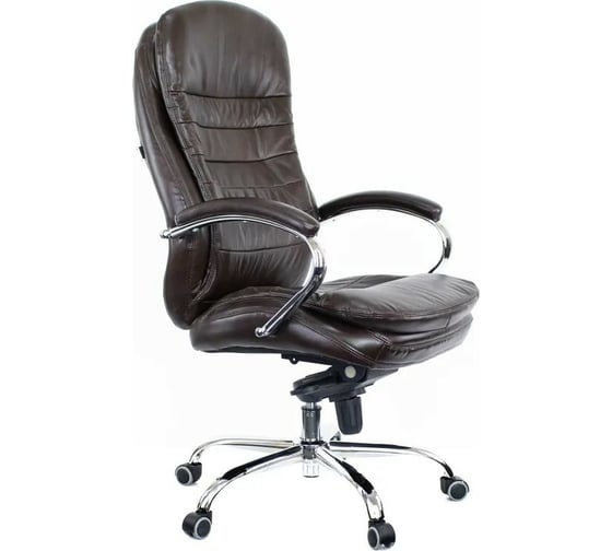 Кресло Everprof Valencia M кожа коричневый EC-330 Leather Brown