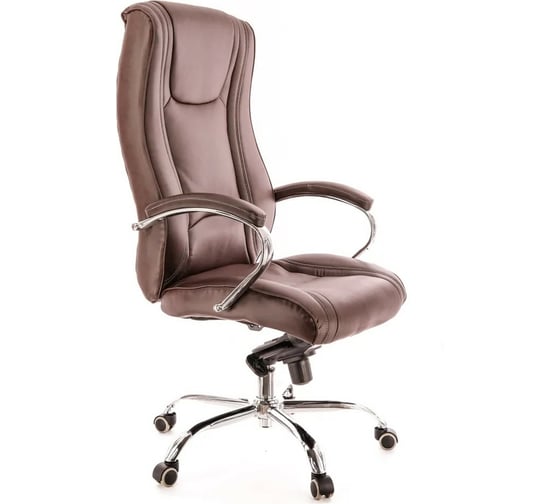 Кресло Everprof King M экокожа коричневый EC-370 M PU brown