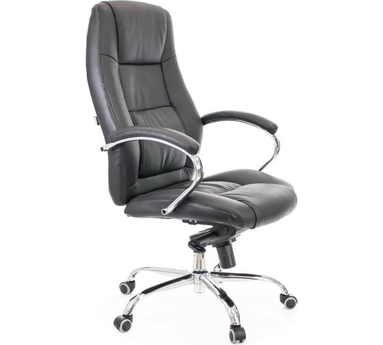 Кресло Everprof Kron M кожа Черная EC-366 Leather Black