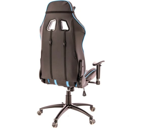 Кресло EVERPROF экокожа голубой/черный Lotus S16 Blue