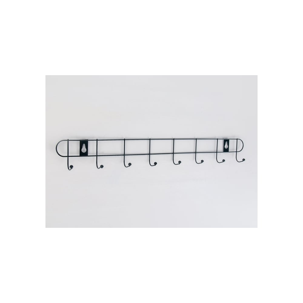 ВешалкаДолянаЛайтна8крючков41х5,5х3смцветчерный4579280