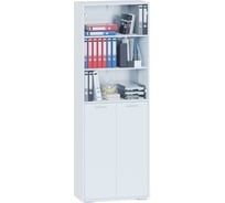 Стеллаж СОКОЛ белый ШУ-355, состоит из 2-х упаковок 00-00016327