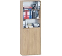 Стеллаж СОКОЛ Дуб сонома ШУ-355, состоит из 2-х упаковок 00-00016328