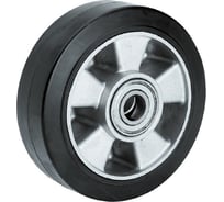 Алюминиевое колесо ALEX с резиновой шинкой A-100x40x15-ZYR