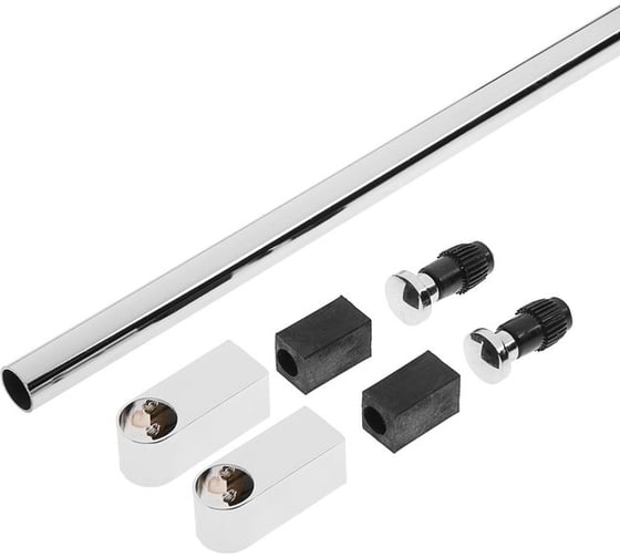 Комплект рейлинга TUNDRA Модерн 2 заглушки, 2 держателя, труба 600 мм 4734250 1