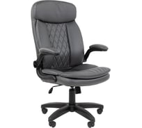 Офисное кресло 533 Россия экокожа серый CHAIRMAN 00-07193208