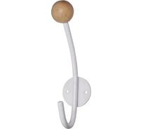 Настенная вешалка Трибатрон НВд-1 белый с деревянными шариками 87484