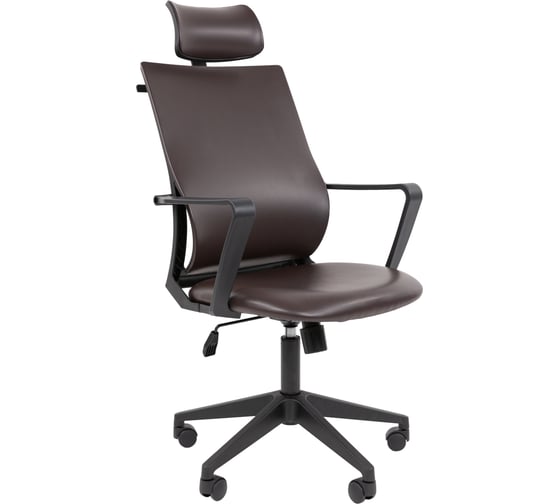 Офисное кресло CHAIRMAN 545 экокожа коричневый 00-07198887 1