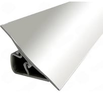 Плинтус для столешницы Аврора гибкий, 23 + (кт заглушек/уголков) 3м, белый глянец 06027024