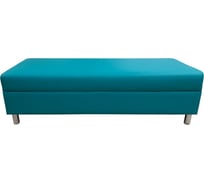 Двухместная банкетка Мягкий офис Флагман бирюзовая БНФЛ201БРЗ