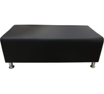 Двухместная банкетка Мягкий офис Классик черная БНКЛ201ЧН