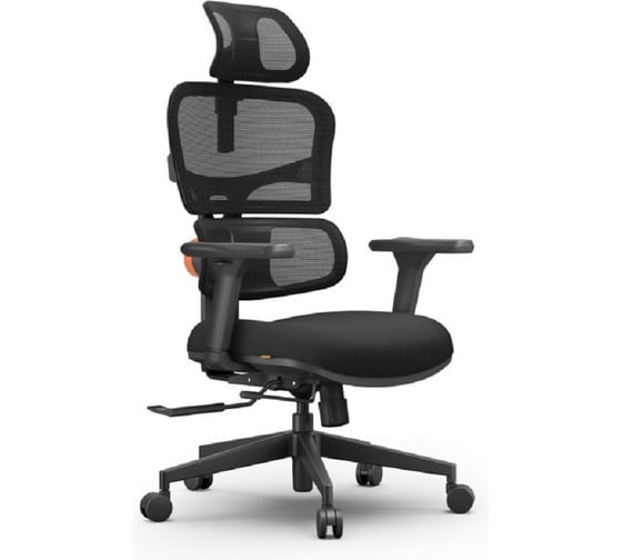 Эргономичное компьютерное кресло FoxGear NETZ модель X - office edition FG-NETZ-XO-BK 1