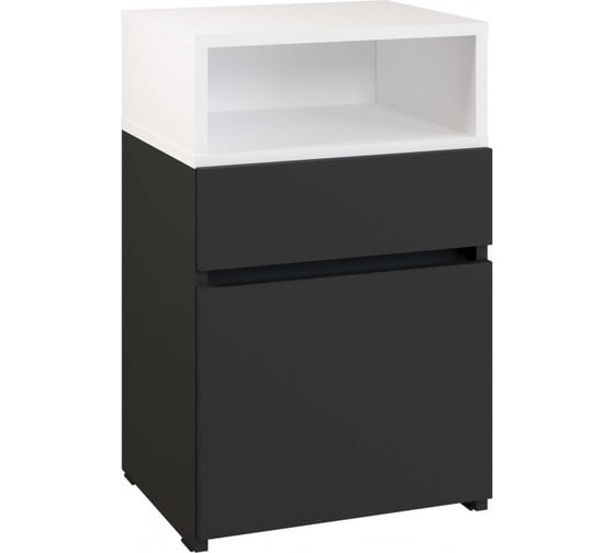 Тумба универсальная Атмосфера НОВА Антрацит/ Белый/ МК 00-00027700 1